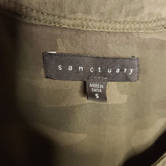 Sanctuary Green Camouflage Sleeveless Rayon Romper Small - Picture 4 of 6